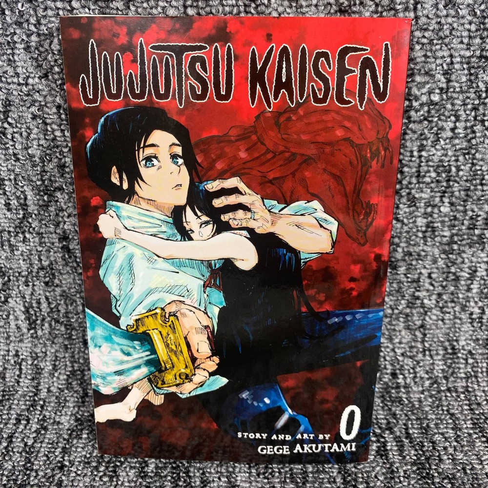 Viz Media Jujutsu Kaisen Vol 0 Manga Teen Unisex Black Red Prequel Book